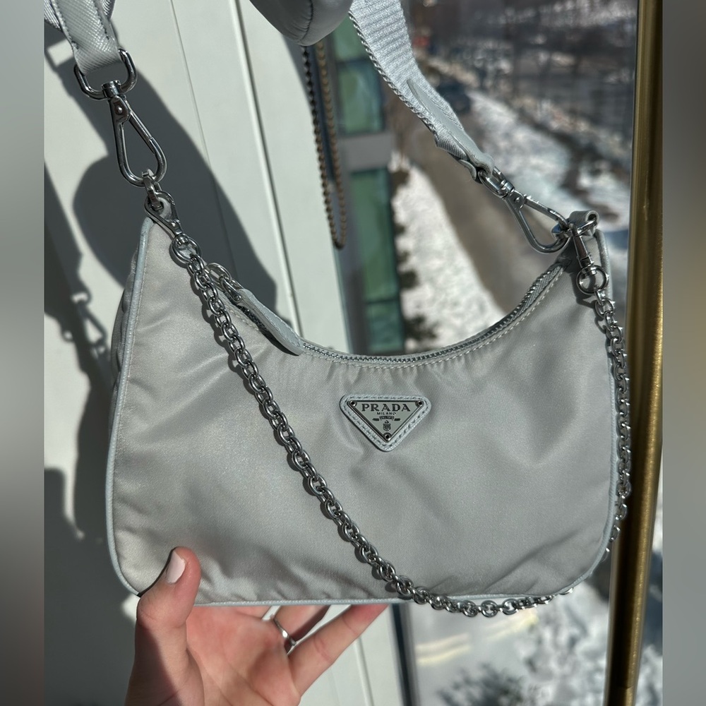 Rare Authentic Prada Re Edition Fiordaliso Blue